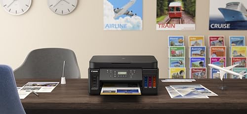 Canon Impresora Multifuncional Wi-Fi G6010 de Tanque de tintas, Alto Rendimiento y Bandeja de Entrada para 350 Hojas