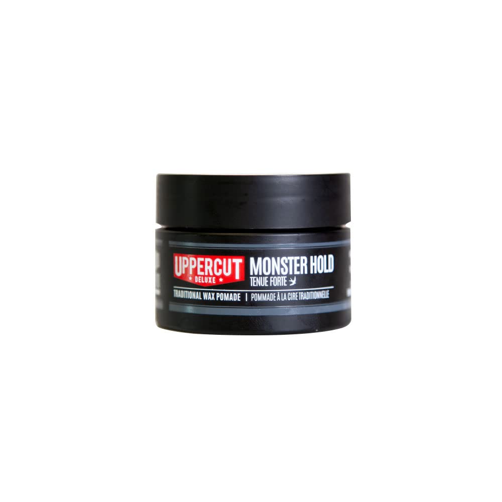 Monster Hold Pomade Midi, producto a base de cera de fijación fuerte y pesada, de larga duración y reutilizable para estilos tradicionales o más atrevidos, 0,9 oz/30 g