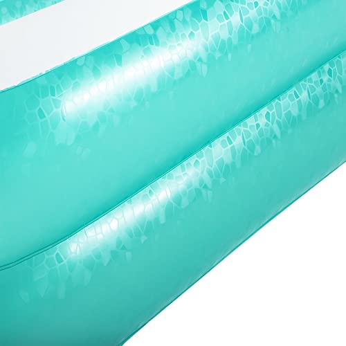 Bestway 54005 Alberca Inflable Rectangular 2.01x1.5X.51cm 2 Anillos Lisa, Verde