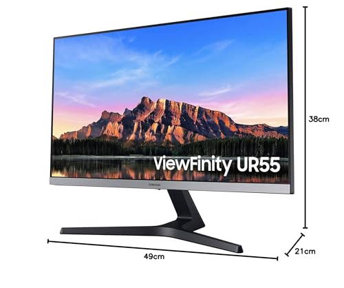 SAMSUNG ViewFinity UR55 Series 4K UHD IPS Monitor de computadora HDR10, AMD FreeSync, HDMI 2.0 y DisplayPort 1.2, visualización sin Bisel, Cuidado de los Ojos, LU28R550UQNXZA, 2023