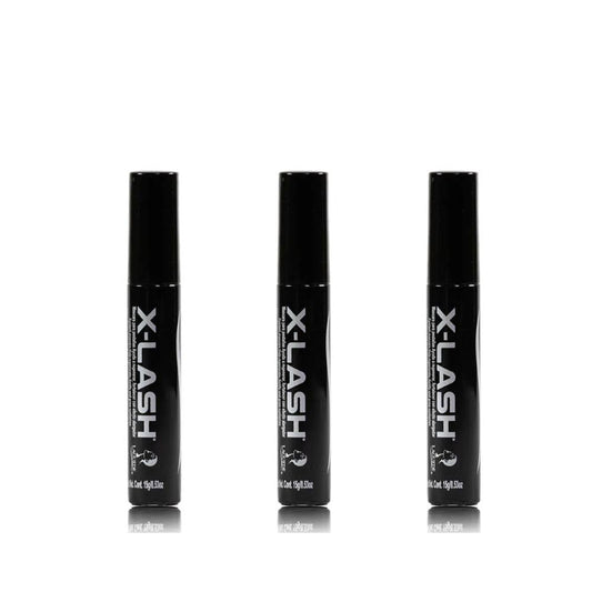 3 X-LASH Máscara de Pestañas Negra 15 g – Volumen, Longitud y Definición – A Prueba de Agua – Laguede