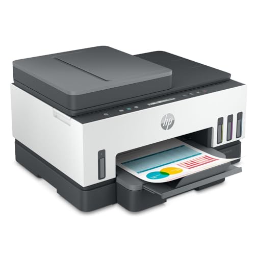 HP Impresora Multifuncional Smart Tank 750, Tinta Continua, Color, Wi-Fi, USB, Bluetooth, Dúplex (Doble Cara) & ADF Alimentador Automático, Impresión, escaneo, copiado (6UU47A)