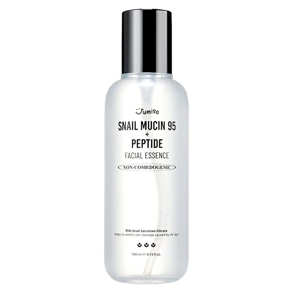 JUMISO Snail Mucin 95% + Peptide Essence 4.73 fl.oz / 140ml | Hydrating Serum with Snail, Face Moisturizer for Dry Skin, Daily Deep Hydration, Korean Skincare