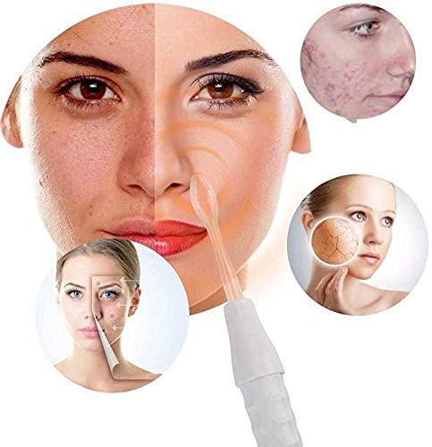 Máquinas Faciales, Dispositivo Facial, Varita de Mano para Protección de la piel con 4 Varillas, Reduce las Arrugas Y Círculos Oscuros, Estiramiento de la Piel, Levantador de Piel Facial (Blanco)