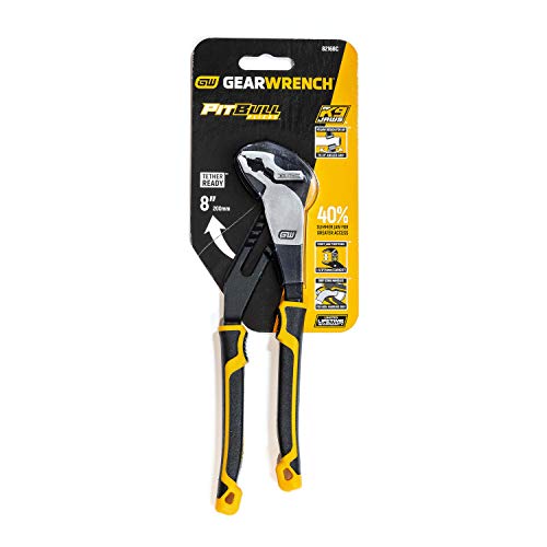 GEARWRENCH Pitbull K9 V-Jaw - Alicates de doble material para lengüeta y ranura - 82168C
