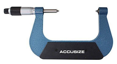 Micrómetro de Rosca Accusize 2-3'' x 0.001'' con 5 Bases en Caja Ajustada