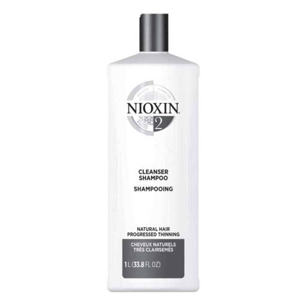 Nioxin Shampoo Sistema #2 para Cabello Natural con Caída Excesiva, 1000 ml