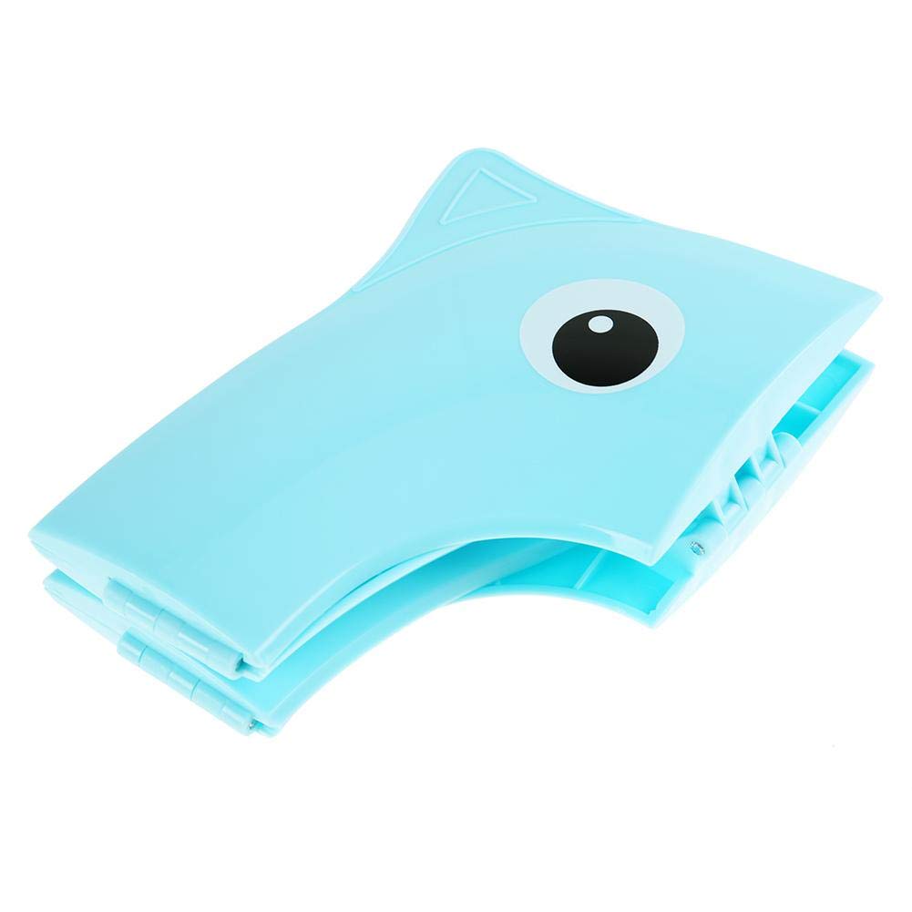 FTVOGUE Asiento de inodoro Niños, asiento de inodoro portátil de viaje plegable con 4 alfombrillas antideslizantes, diseño de búho (03)