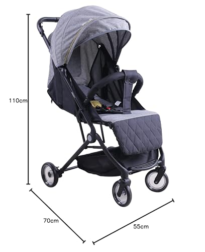 Carriola De Viaje Tipo Maleta Lock It Negro Con Amarillo Lifestyle By Infanti