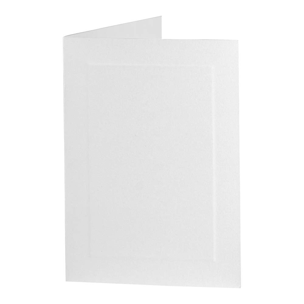 JAM Papel en Blanco Tarjetas de Foldover – 12,7 cm X 6 5/20,3 cm Color Blanco Panel – 100/Pack