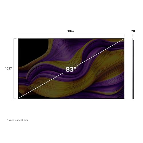 LG Pantalla 83 Pulgadas OLED EVO AI G5 4K Smart TV webOS 2025 OLED83G5PSA|Sistema Operativo webOS | Identificación de Voz AI | 120Hz | Dolby Atmos & Dolby Vision Channels | G-Sync & FreeSync