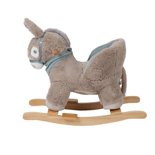 Mecedor de Peluche Carestino Gris Burro