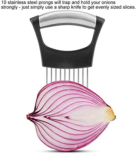 Cortadora de Cebolla y Carne de Acero Inoxidable con 10 Puntas para Cocina