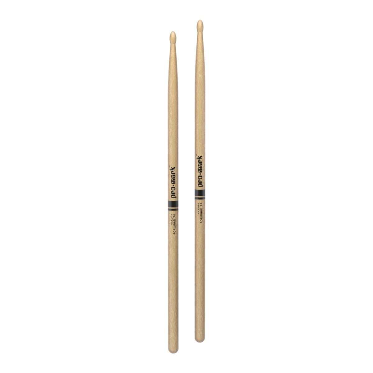 Promark American Hickory Classic 7A Drumsticks, Oval Tip, Four Pairs