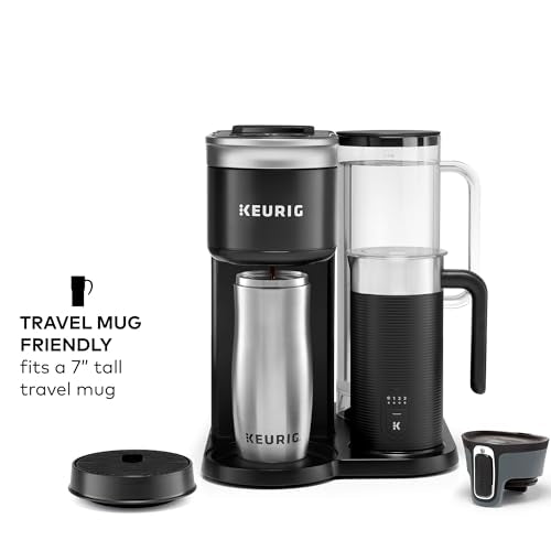 Keurig K-Cafe SMART - Cafetera para cápsulas K-Cafe, color negro