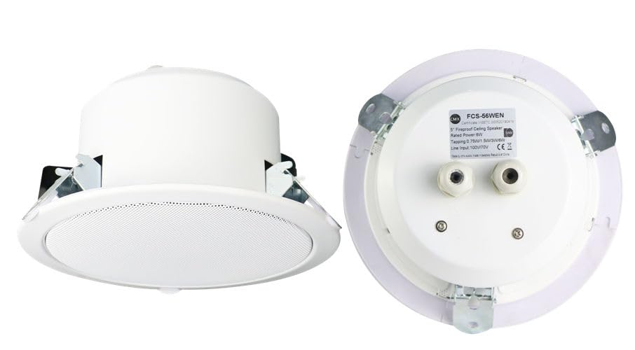 Altavoz de Techo CMX Audio Blanco con Normas EN54-24 y Transformador Integrado