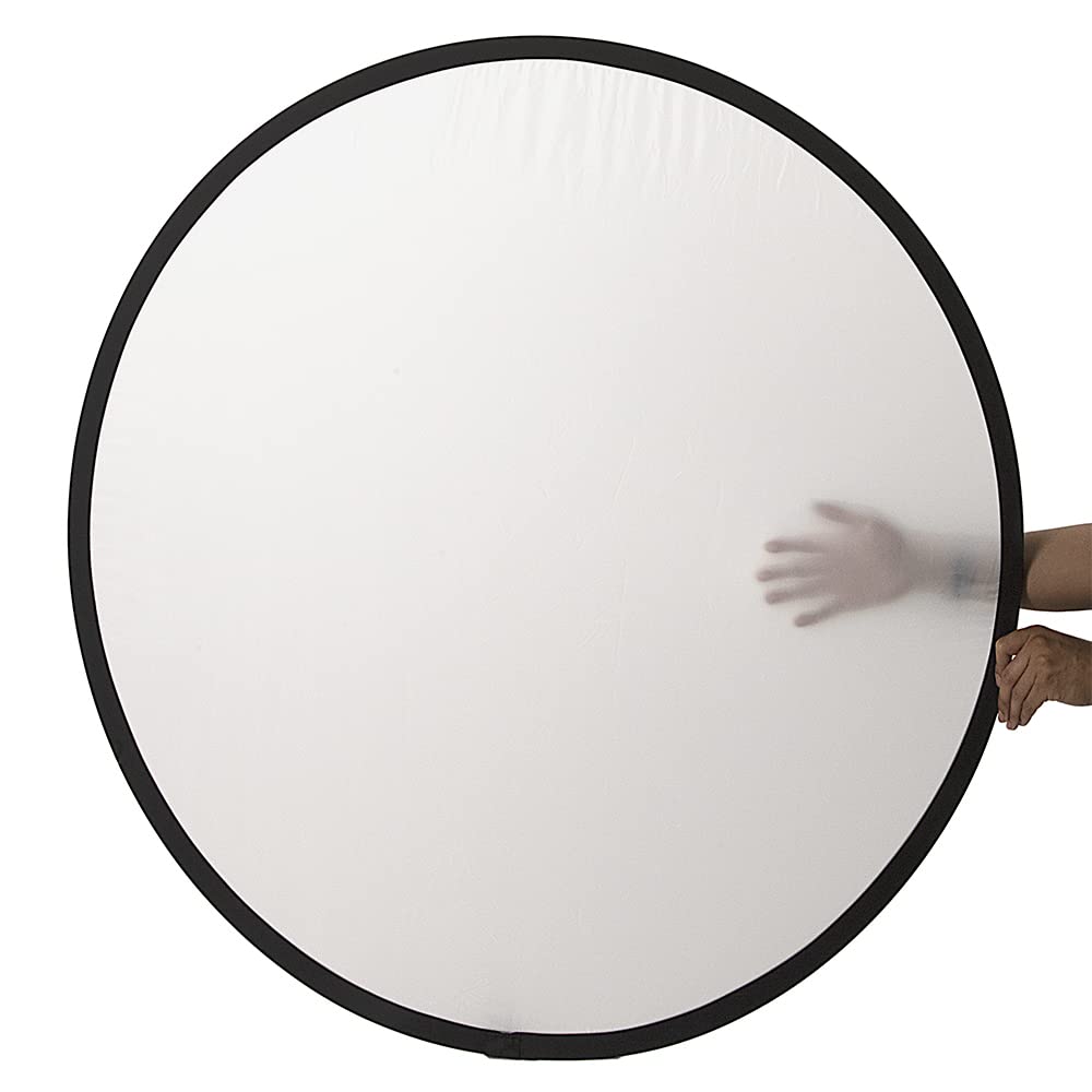 Fotodiox Pro - Reflector 5 en 1, Disco Plegable de Calidad Premium (Plateado/Dorado/Negro/Blanco/difusor)