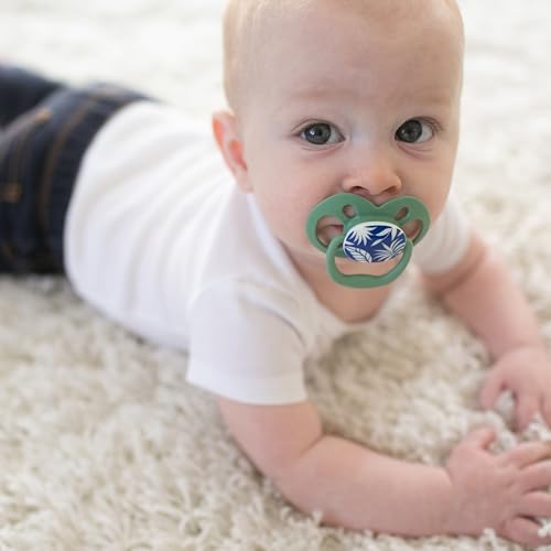 Chupete Dr. Brown's Advantage Azul que Brilla en la Oscuridad 6-12 Meses 2 Piezas