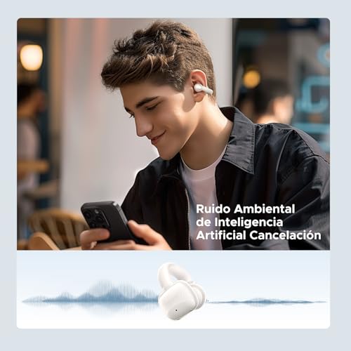 Audífonos Inalámbricos UGREEN Bluetooth 5.4 Abiertos, Diafragmas 12mm con ENC y Carga Rápida para 30 Horas de Reproducción