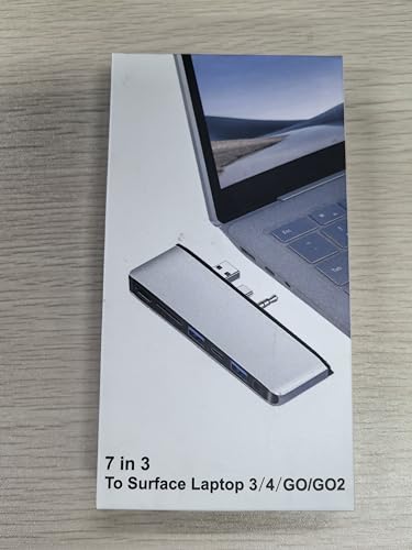 Hub Dockingstation para Surface Laptop Go/3/4/5 con HDMI 4K, USB 3.0 y USB C
