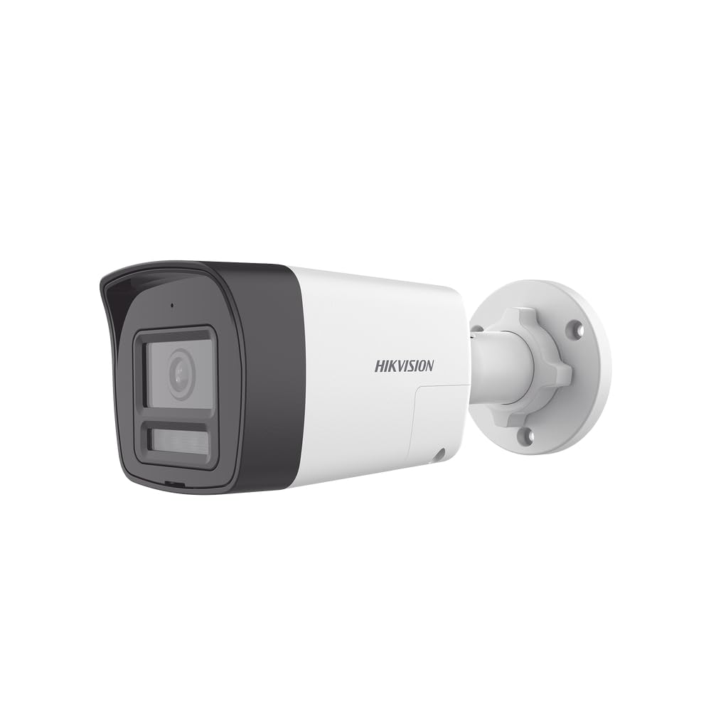 Hikvision Bala TURBOHD 2 Megapixel (1080p) / Lente 2.8 mm / 30 MTS IR EXIR + 20 MTS Luz Blanca/Micrófono y Bocina Integrado/Exterior IP67 / Metal/dWDR