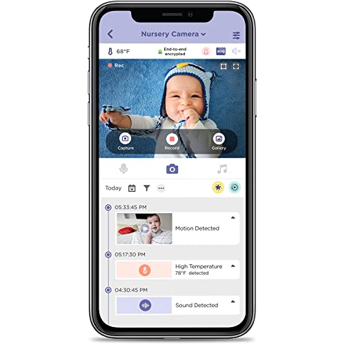 HUBBLE CONNECTED Nursery PAL Premium Smart Connected, Monitor de bebé habilitado para Wi-Fi con Visor de Unidades para Padres