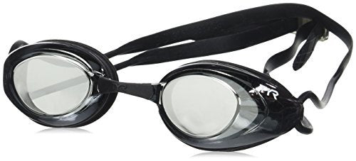 Anteojos de Competencia TYR Negro Espejo Plateado Una Talla