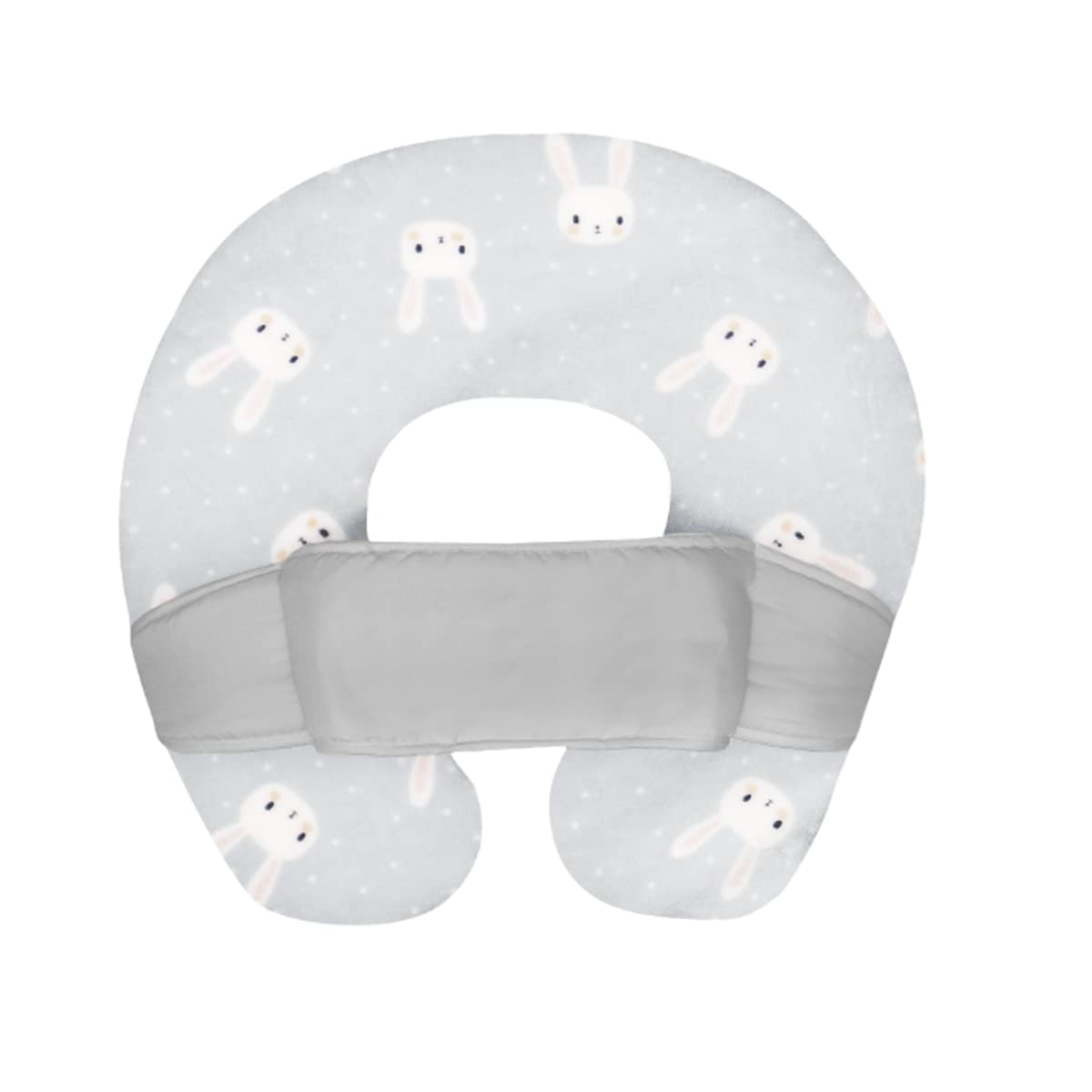 CHIQUI MUNDO Almohada de Lactancia Multiusos para Bebé Posicionador para Embarazo Funda Doble Vista Removible 100% Microfibra (Incluye Sujetador).