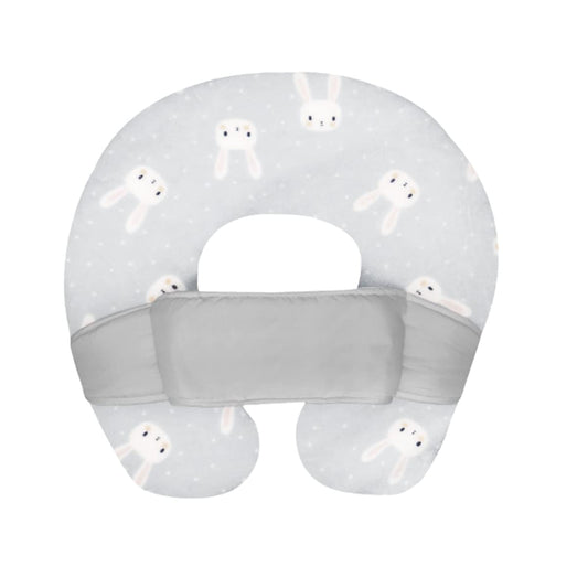 Almohada de Lactancia Multiusos CHIQUI MUNDO Blanca con Funda Doble Vista Removible para Bebé y Embarazo