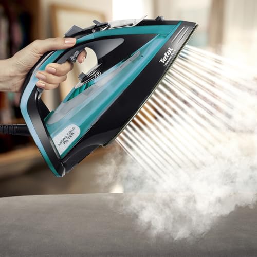 Plancha a Vapor Tefal Ultimate Pure Negro Azul con Suela Durilium Autoclean 250 g/min