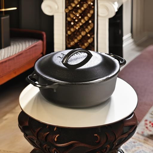 Lodge L2SP3 Cast Iron Serving Pot, Pre-Seasoned, 2-Quart