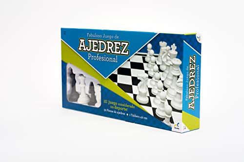 Juego de Mesa Ajedrez Profesional Novelty Corp en Blanco para Mejora de Agilidad Mental