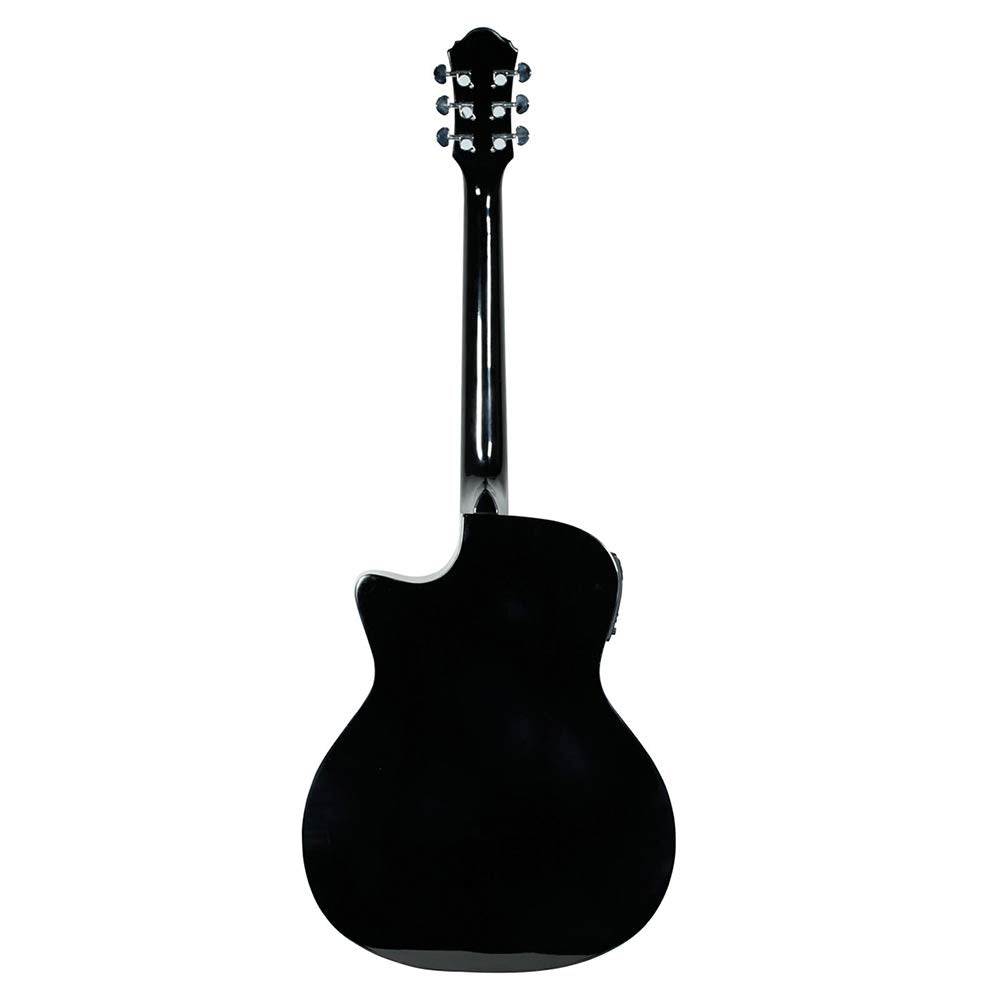 Guitarra Electroacústica Grand Auditorium La Sevillana GA-320CEQ color negro