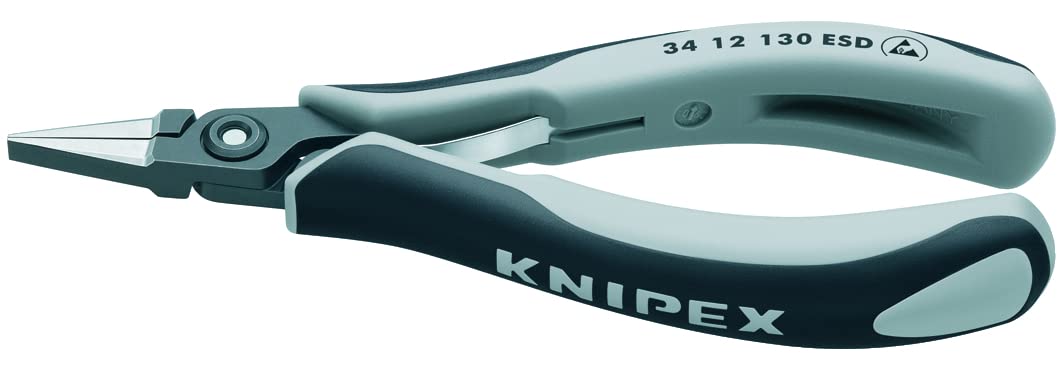 Knipex 34 12 130 ESD Precision Electronics Pliers Electrostatic Discharge 160 mm by Knipex