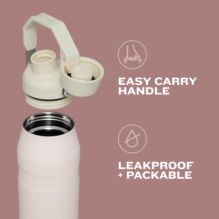 Botella Stanley IceFlow Aerolight 1.06 L, con Tapa de Flujo Rápido, Aislamiento de Doble Pared, Mantiene Bebidas Frías, Termo Acero Inoxidable libre de BPA, Botella Stanley 36 oz