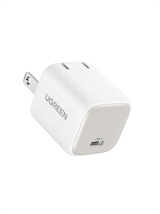 Cargador Tipo C UGREEN Nexode GAN 30W Blanco Portátil