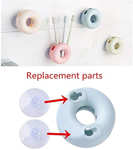 Hyamass - 100 ventosas pequeñas para vidrio, almohadillas para orejas antideslizantes transparentes, ventosas de plástico sin gancho para ventanas, mesas, organización del hogar y decoración de