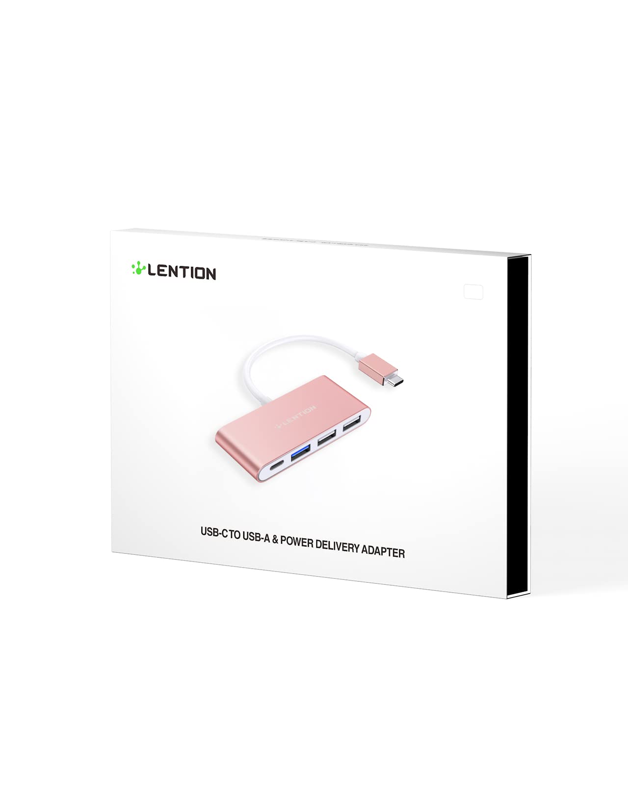 LENTION Hub USB C con USB3.0&USB2.0, 100W PD, Adaptador Tipo C a USB para 2016-2023 MacBook Pro, Nuevo Mac Air/Surface, Más (CB- C13, Oro)