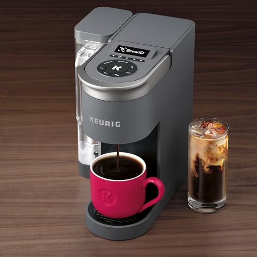 Keurig K-Supreme SMART - Cafetera de una sola porción con compatibilidad Wifi, 4 tamaños de cerveza y depósito extraíble de 66 onzas, compatible con Alexa, gris