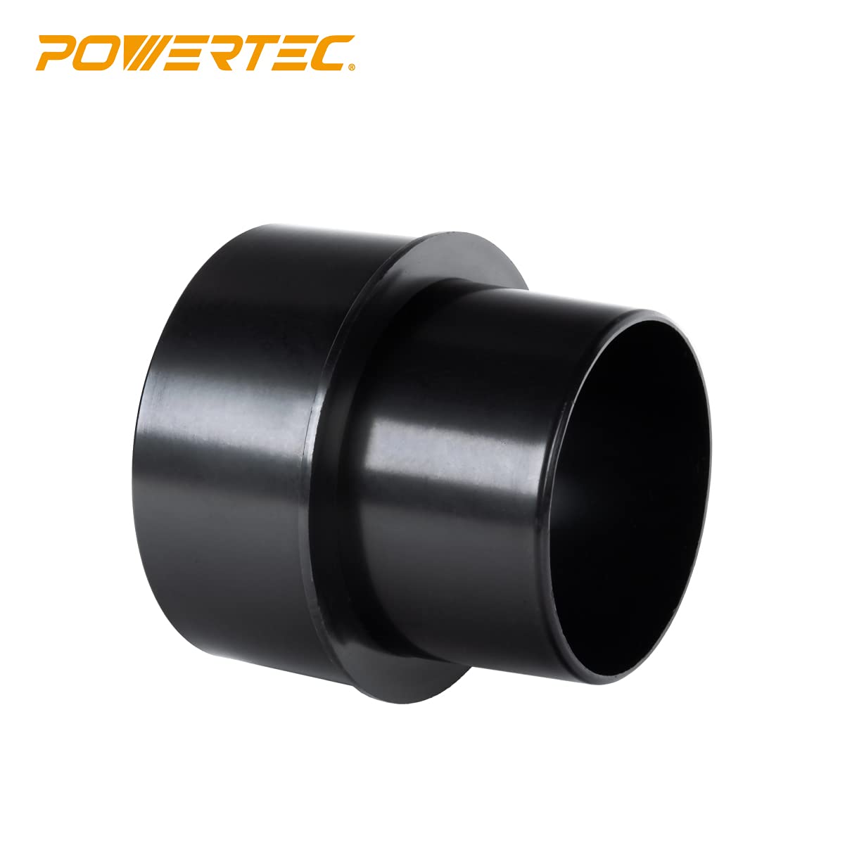 Reductor de Polvo POWERTEC Negro Plástico ABS 5 a 4 Pulgadas