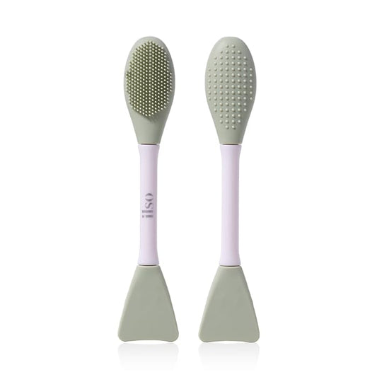 Cepillo de Limpieza Facial ILSO Dual Aplicador de Máscara 2 en 1