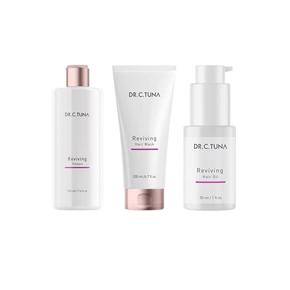 Set Tratamiento Completo Farmasi Dr C Tuna Crecimiento del Cabello Shampoo Mascarilla y Aceite Capilar