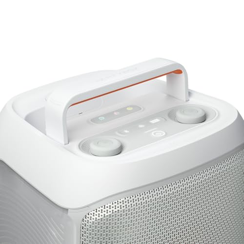 JBL Partybox Club 120 Bocina Portátil Efecto Luz LED, Bluetooth, 160W de Potencia, Reproducción 12 Horas, Resistente al Agua IPX4 - Blanco