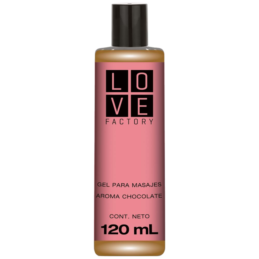 Gel para Masajes Intimos Lubricante Base Agua Libre de Parabeno Love Factory 120 mL (120 mL, Chocolate)