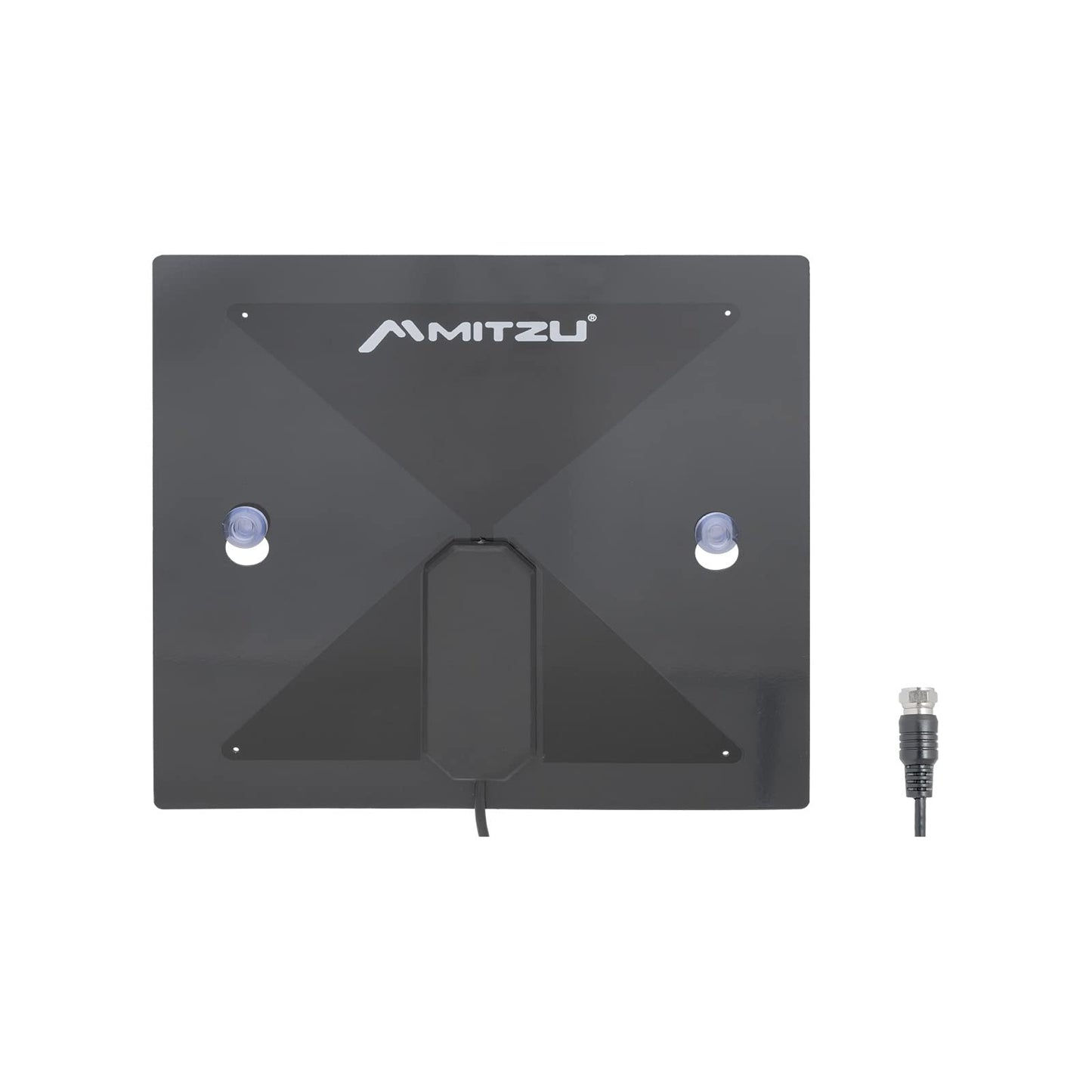 Mitzu Antena Digital Interiores HD THD-3011 470-810 MHz con Cable de 3 m, Color Negro, Ultradelgada