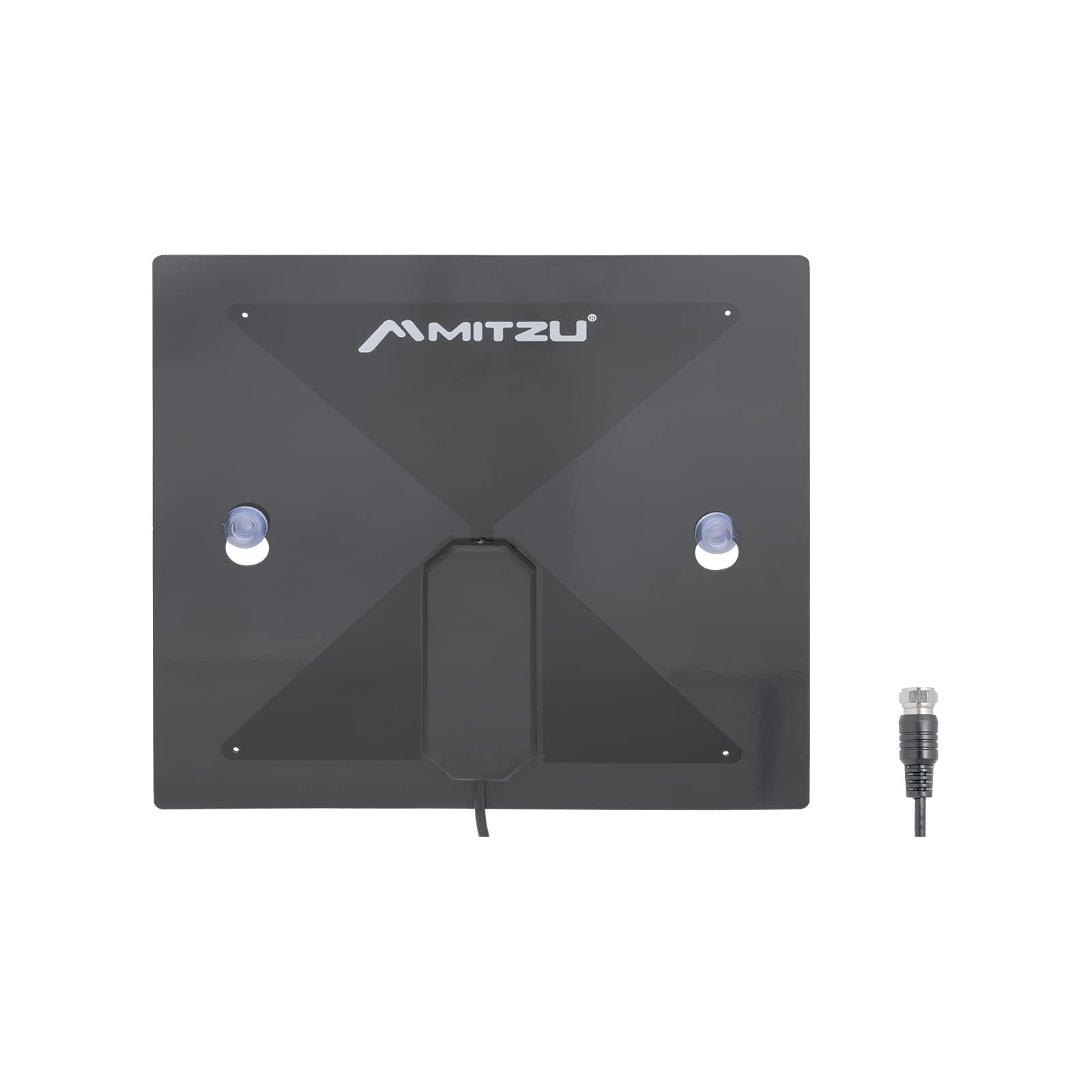 Mitzu Antena Digital Interiores HD THD-3011 470-810 MHz con Cable de 3 m, Color Negro, Ultradelgada