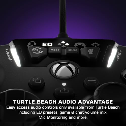 Control Alámbrico Turtle Beach Recon Negro para Xbox Series X, Xbox Series S, Xbox One y Windows 10