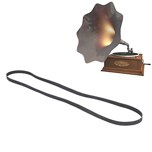 Bnineteenteam Cinturón de Goma de Registro Negro, Cinturón de Jugador Compatible con Placa giratoria, Cinturón de Repuesto para fonógrafo(1L11 270mm)