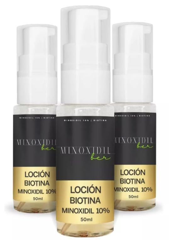 Set de Botellas de Espuma Minoxidil 10% Bergamota para Crecimiento de Barba y Cabello