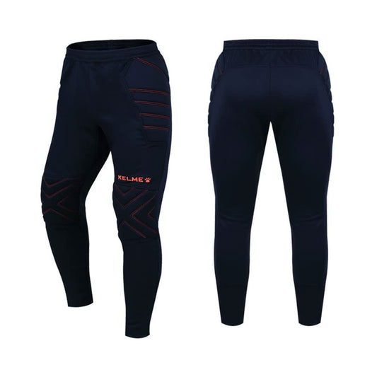 KELME Pantalones de fútbol Goalkeeper Pro con protecciones para niños - Azul oscuro, 8 años